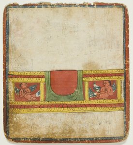 Kinnara-tronen, fra et sett med innvielseskort (Tsakali) av Unknown artist