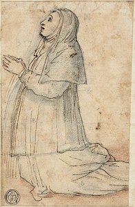 Knelende nonne av Unknown artist