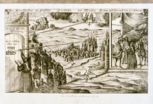 LUTHER Martin: Allegorisk trykk av drømmen til Fredrik den vise, prins av Saxon… (gravering) av Unknown artist