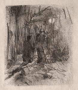 Busk kirkegård av Unknown artist
