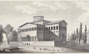 The House of Education of Ledoux - gravering av Unknown artist