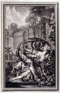 La tjener rettferdiggjort - i "" Fortellinger og noveller på vers"" av Jean La Fontaine. 1762. av Unknown artist