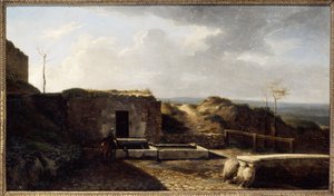 Bryggeriet på Montmartre, ca. 1840, ca. 1840 (olje på lerret) av Unknown artist