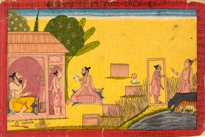 Lakshmana på eremitasjen, folio fra en <em>Ramayana</em> av Unknown artist
