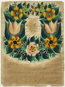 Gratulasjonsbrev til Karna Martensdottir av Unknown artist