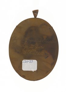 Løytnant Charles Augustus Elderton (1789-1841), 9. Madras Native Infantry, 25. februar 1811 (miniatyr på elfenben) av Unknown artist