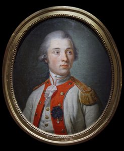 Løytnant i Artois infanteriregiment, ca. 1780 (olje på lerret) av Unknown artist