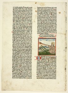 Life of Saint Pirminius fra Heiligenleben, Winterteil (Lives of the Saints, Wintertime), Plate 1 fra Tresnitt fra Books of the 15th Century av Unknown artist