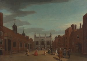 Lincoln's Inn, kapellet og Old Hall, London av Unknown artist