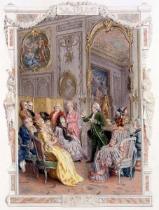 Litterær messe på 1700-tallet - i "En kvinne av kvalitet i det siste århundre"" av Unknown artist