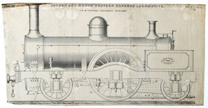 London og North Western Express Lokomotivplate 112 av Unknown artist