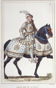 Louis XII (1462 -1515), konge av Frankrike, gravering av 1830 av Unknown artist