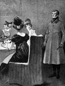 Madame de Staël, Germaine Necker (1766 - 1817) mottok i 1803 eksilordren fra Napoleon I for å ha oppmuntret til fiendtlighet mot hovedstyret. Gravering av 1800-tallet. av Unknown artist