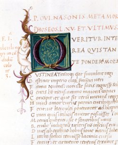 Metamorfoser av Ovide. 1400-talls manuskript. Comunale biblioteca de Rimini av Unknown artist