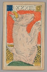 Minchiate (Tarot) spillekort av Unknown artist