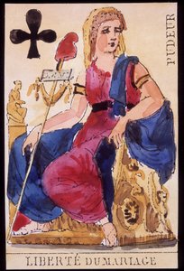 Beskjedenhet: "" Freedom of Marriage"" - Revolusjonerende spillekort av Unknown artist