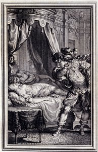 Mona Lisa - i ""Fortellinger og noveller på vers"" av Jean La Fontaine. 1762. av Unknown artist