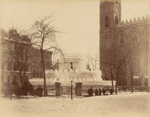 Montreal, islabyrint foran Notre-Dame-kirken av Unknown artist
