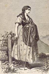 Moravia-kvinne av Unknown artist
