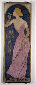 Mosaikk for Champagne Mumm, slutten av 1800-tallet av Unknown artist