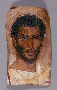 Mumieportrett av en skjeggete mann av Unknown artist