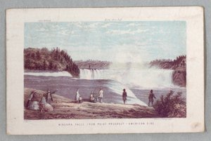 Niagara Falls From Point Prospect - American Side from The Falls of Niagara: Å være en komplett guide av Unknown artist