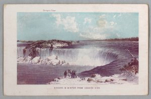 Niagara in Winter fra Canada Side fra The Falls of Niagara: Being a Complete Guide av Unknown artist