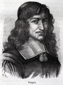 Nicolas Fouquet (1615 - 1680), fransk statsmann. Gravering fra "" L