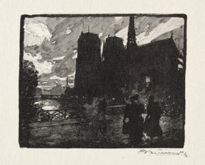 Notre Dame, kveld av Unknown artist
