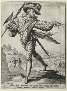 Offiserer og soldater fra livvakten til keiser Rudolf II: Sersjant av Unknown artist