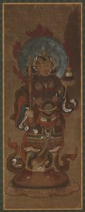 En av de tolv devaene: Bishamon-ten ( <em>Vaisravana</em> ) av Unknown artist