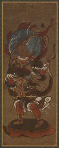 En av de tolv devaene: Fu-ten (<em>Vayu</em>) av Unknown artist