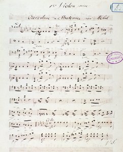Åpningsside for operaen Stratonice av Mehul (1792) av Unknown artist
