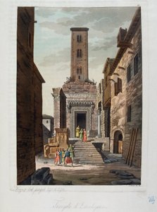 Det osmanske riket: Aesculapius-tempelet - i "" Den gamle og moderne drakten"" av Jules Ferrario, ed Milan av Unknown artist