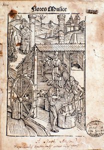 Side fra Flore Musices, Study on Gregorian Chant av Hugo von Reutlingen av Unknown artist