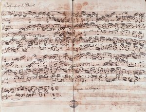 Side av Preludium i C i The Well-tempered Clavier av Johann Sebastian Bach av Unknown artist