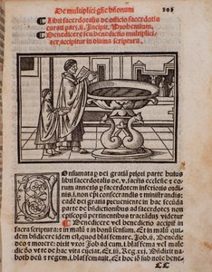 Side av liturgiboken "Liber Sacerdotalis" av Castellini av Unknown artist