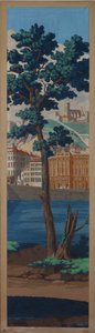 Panel: Utsikten over Lyon av Unknown artist