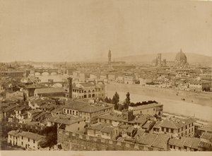 [Panoramautsikt over Firenze] av Unknown artist