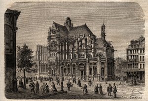 Paris, Ile-de-France, France - Saint-Eustache Church (19th century) - av Unknown artist