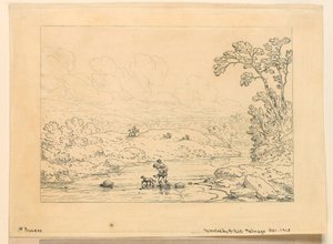 Pastoral scene, 1. prosess av Unknown artist
