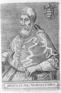 Paul IV (1476 - 1559). av Unknown artist