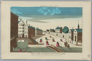 Peep-show, Veu de Londun i Touraine av Unknown artist