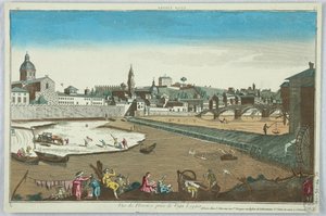 Peep-show, utsikt over Firenze tatt fra Vaga Loggia, 19 av Unknown artist