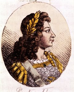 Peter II (1715 til 1730). Keiser av Russland (1727-1730). Gravering fra begynnelsen av 1800-tallet av Unknown artist