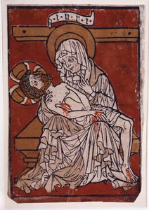Pieta fra klosteret Stift Lambach, ca. 1420–30 (fargegravering) av Unknown artist