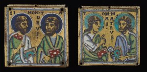 Plakettpar: Simon og Thaddaeus og Thomas og Matthew av Unknown artist