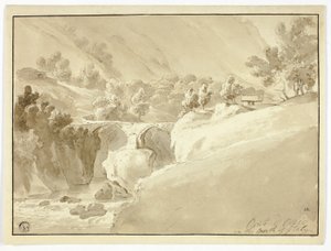 Pont d#39;Orio i Nord-Italia av Unknown artist