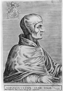 Pave Adrien VI (1459 - 1523). av Unknown artist