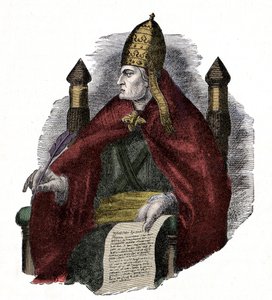 Pave Gregoire den store (Gregor den store eller Gregorio Magno eller Gregorius Magnus) (590-604). av Unknown artist
